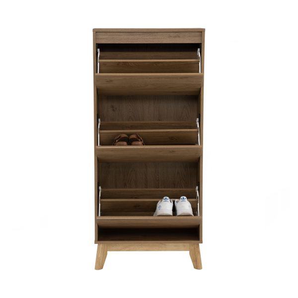 HIRANO Shoe Cabinet Oak FurnitureDirect My