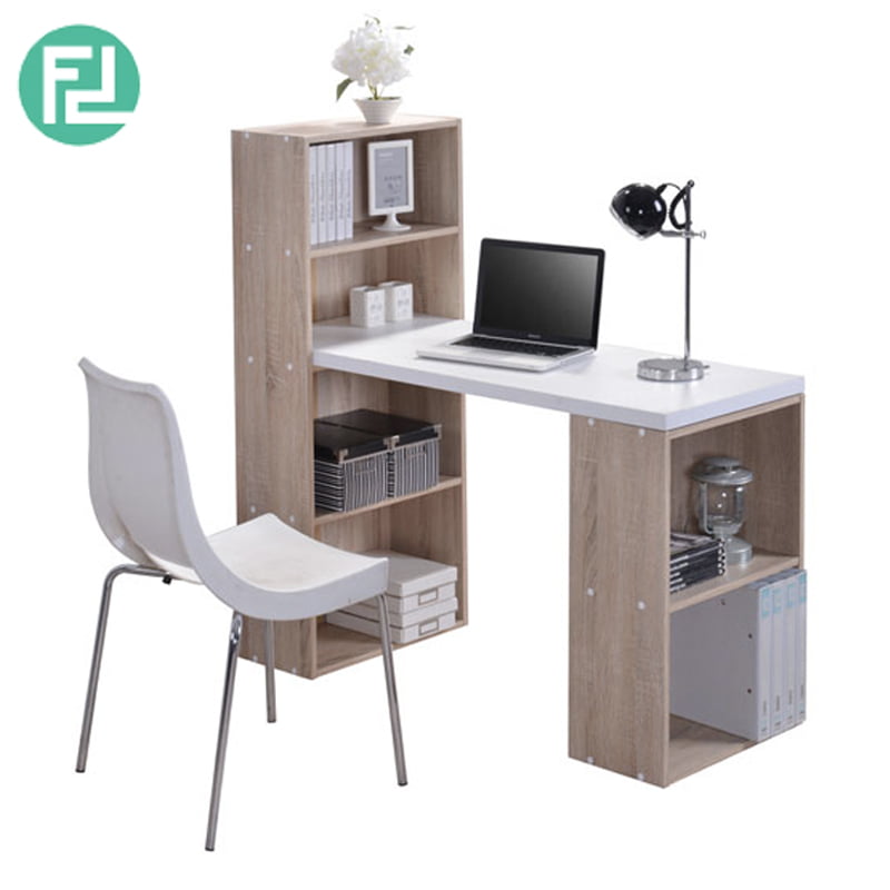 Visby 4 Feet Space Saver Study Desk With Bookcase