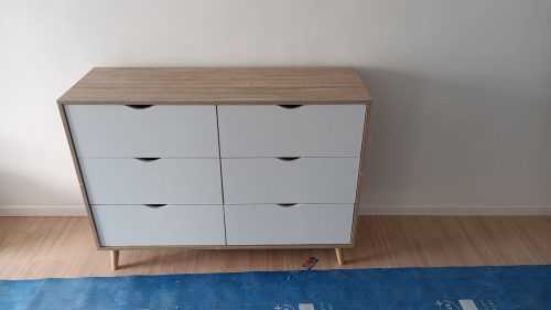 ORICIA 6 Drawers Chest-Oak photo review