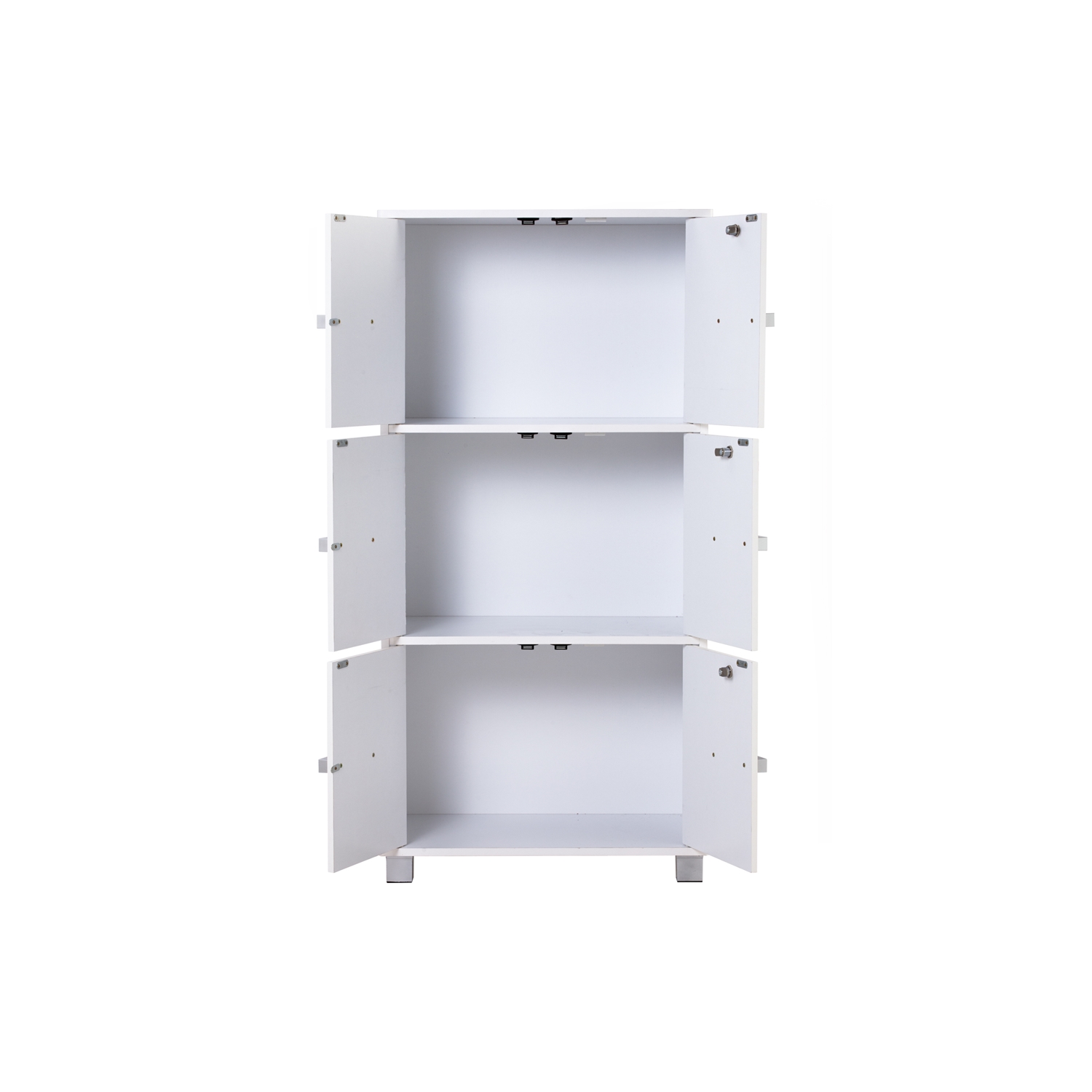 NAOMI 6 Door Storage Box With Lock-White - FurnitureDirect.com.my