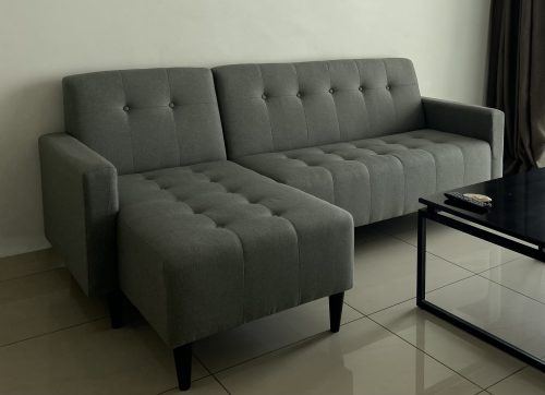 SORENTO 3 Seater L Shaped Sofa-Grey photo review