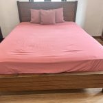 CONSTANCE Solid Wood Queen Size Bed-Walnut photo review